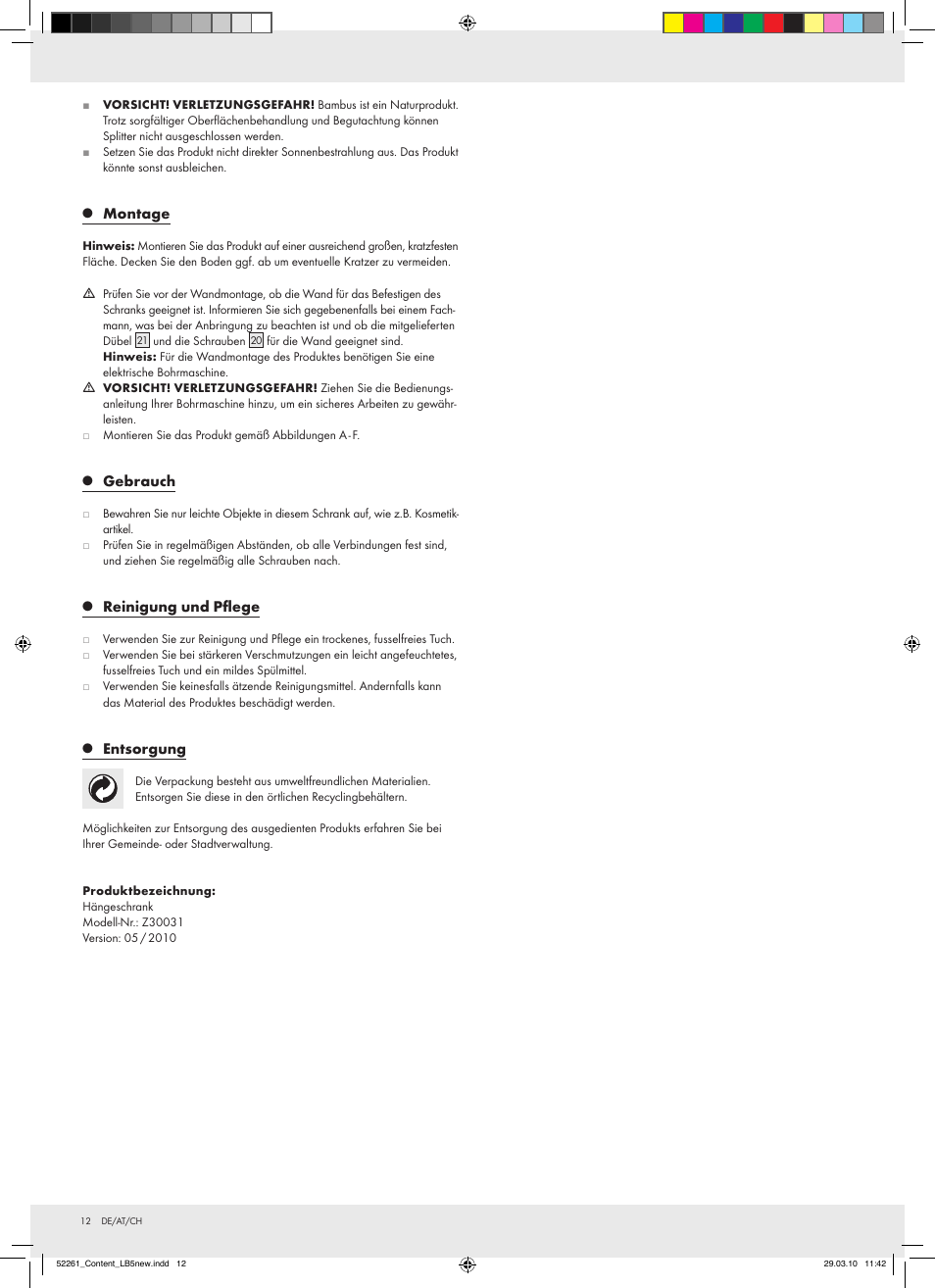 Miomare Z30031 User Manual | Page 10 / 14