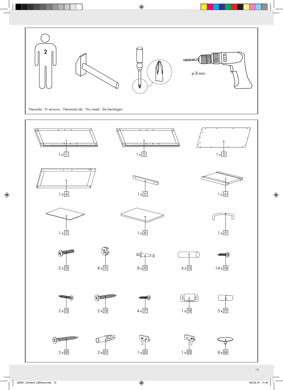 Ø 8 mm | Miomare Z30031 User Manual | Page 11 / 14