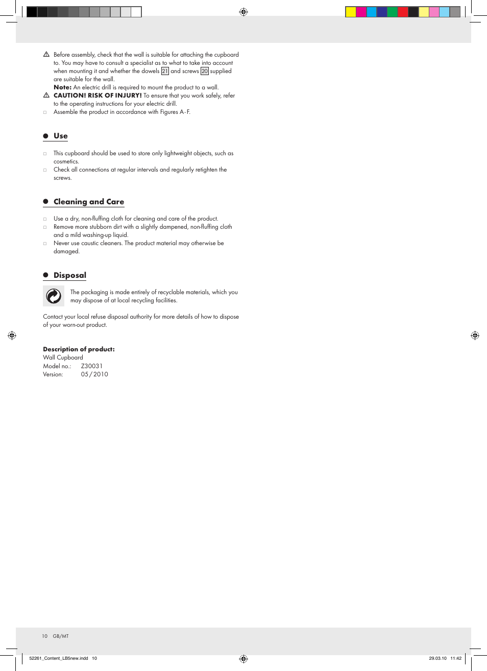Miomare Z30031 User Manual | Page 8 / 14