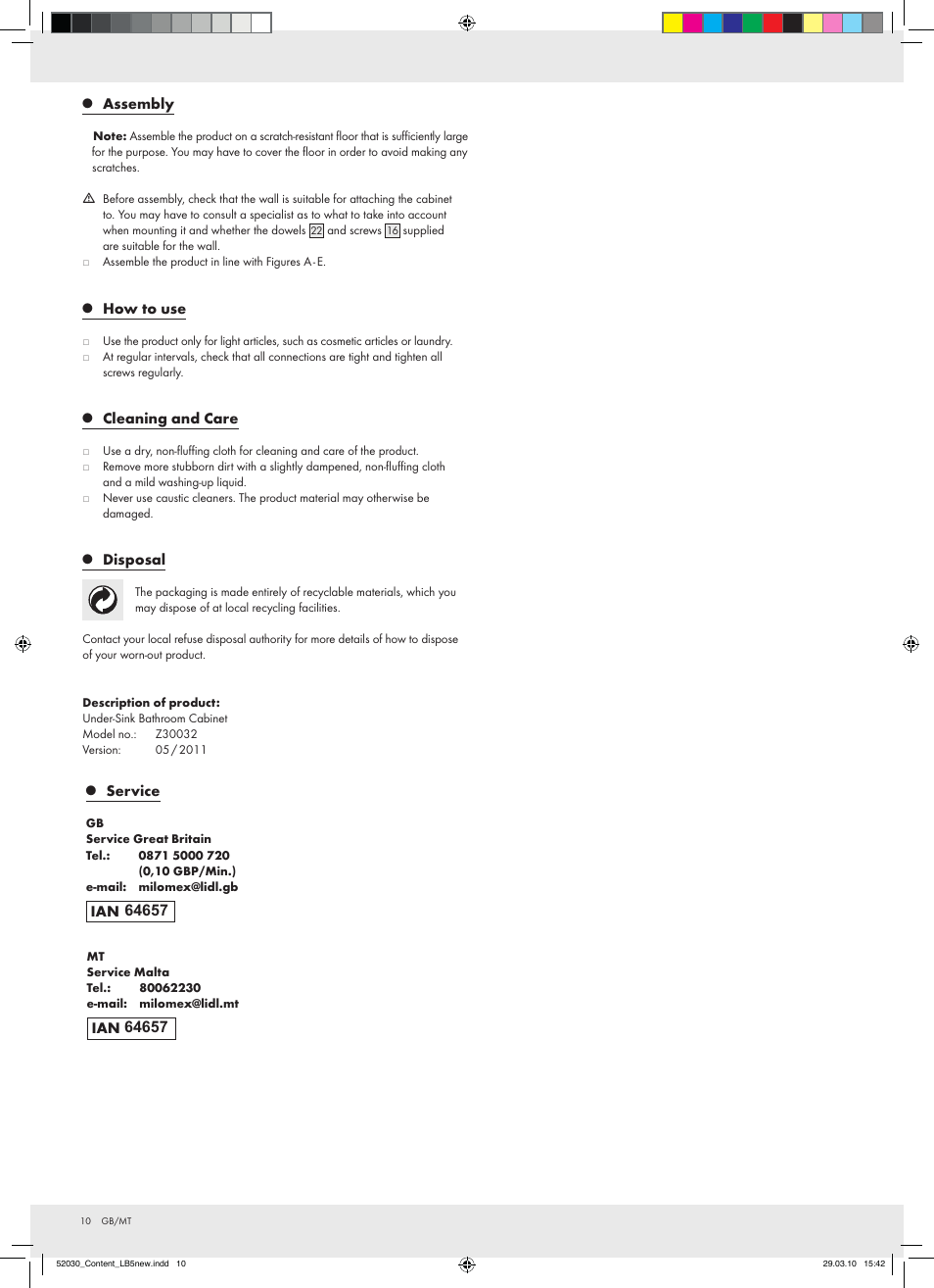 Miomare Z30032 User Manual | Page 8 / 14