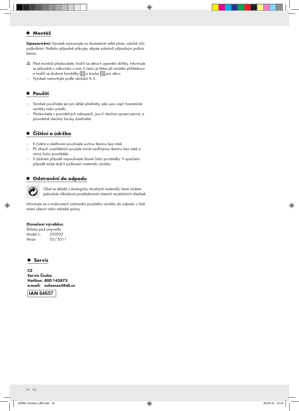 Miomare Z30032 User Manual | Page 10 / 18