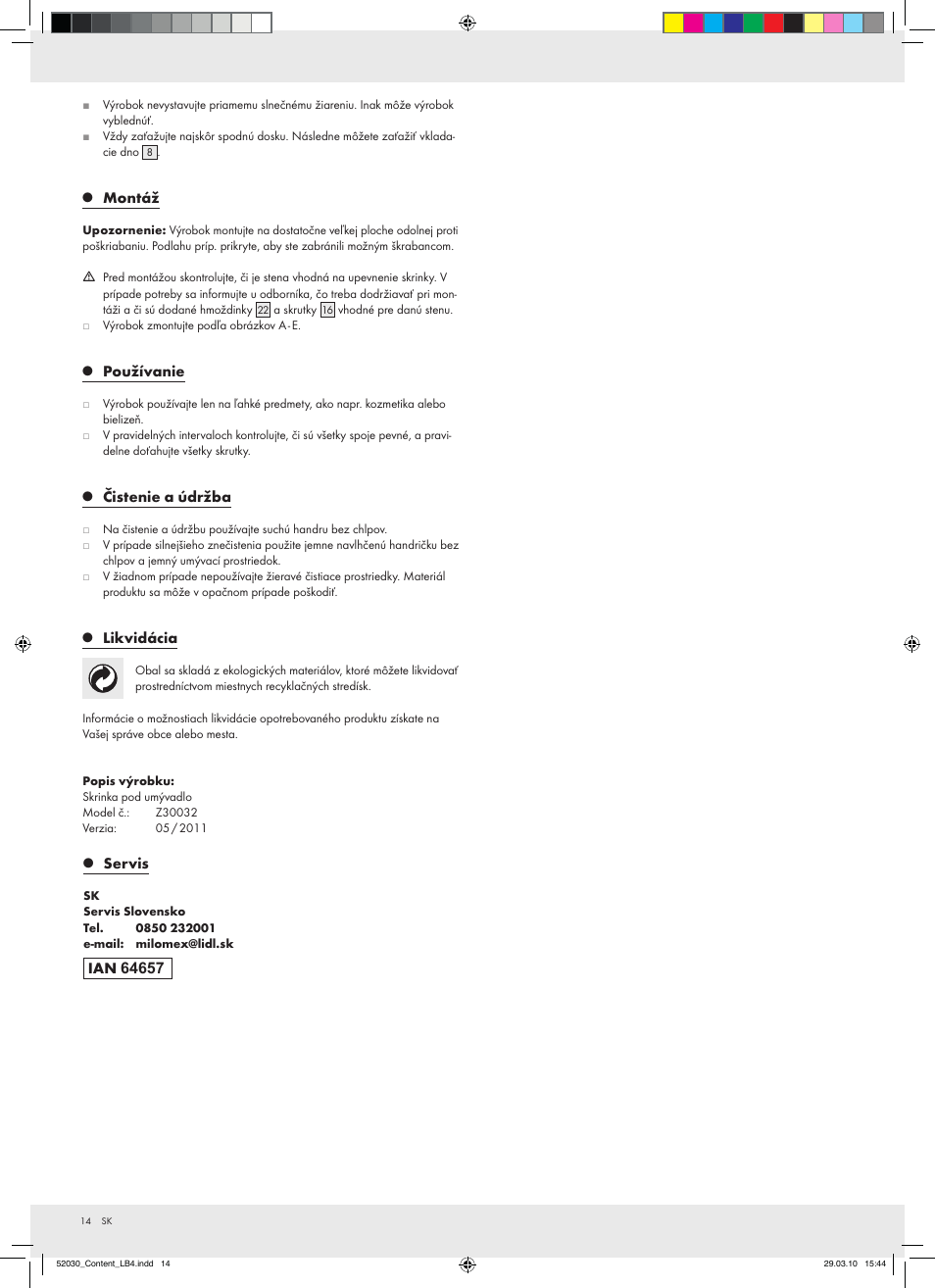 Miomare Z30032 User Manual | Page 12 / 18