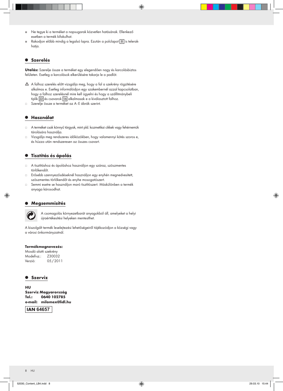 Miomare Z30032 User Manual | Page 6 / 18