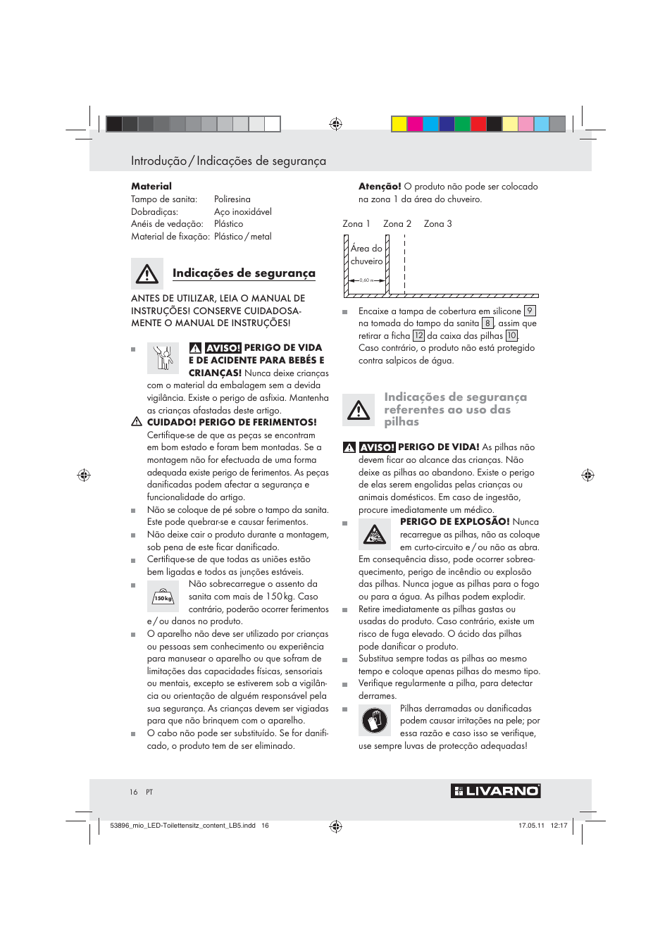 Introdução / indicações de segurança | Miomare Z30397 User Manual | Page 14 / 31