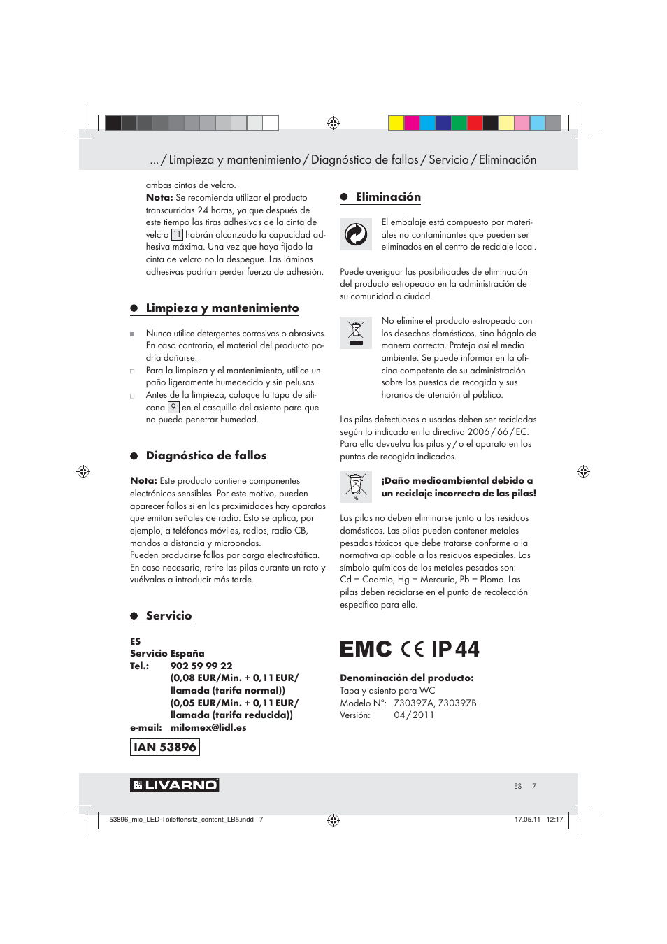Miomare Z30397 User Manual | Page 5 / 31