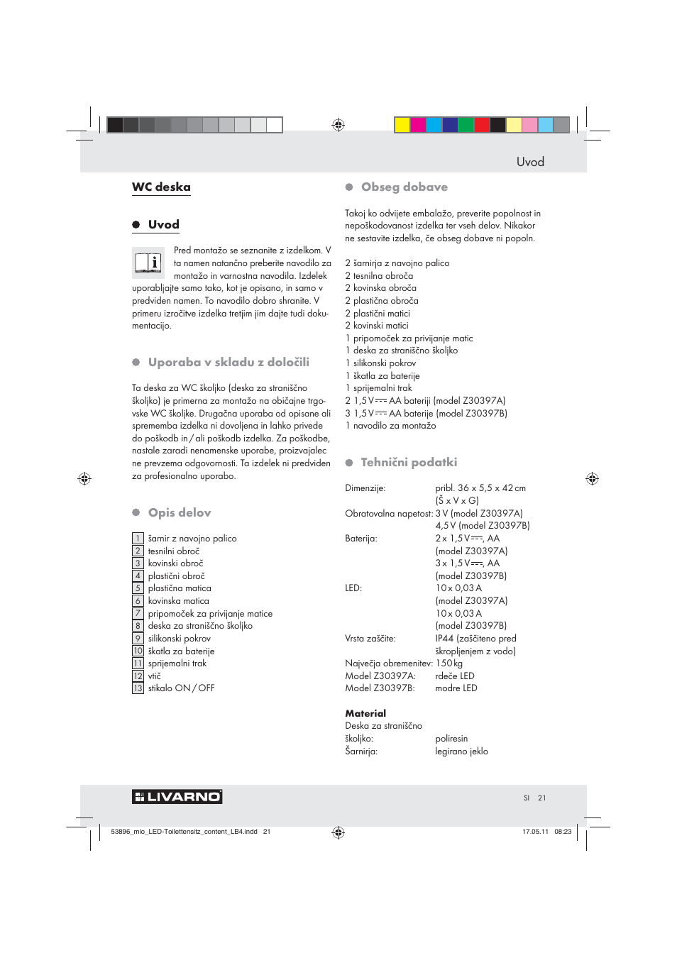 Uvod | Miomare Z30397 User Manual | Page 19 / 42