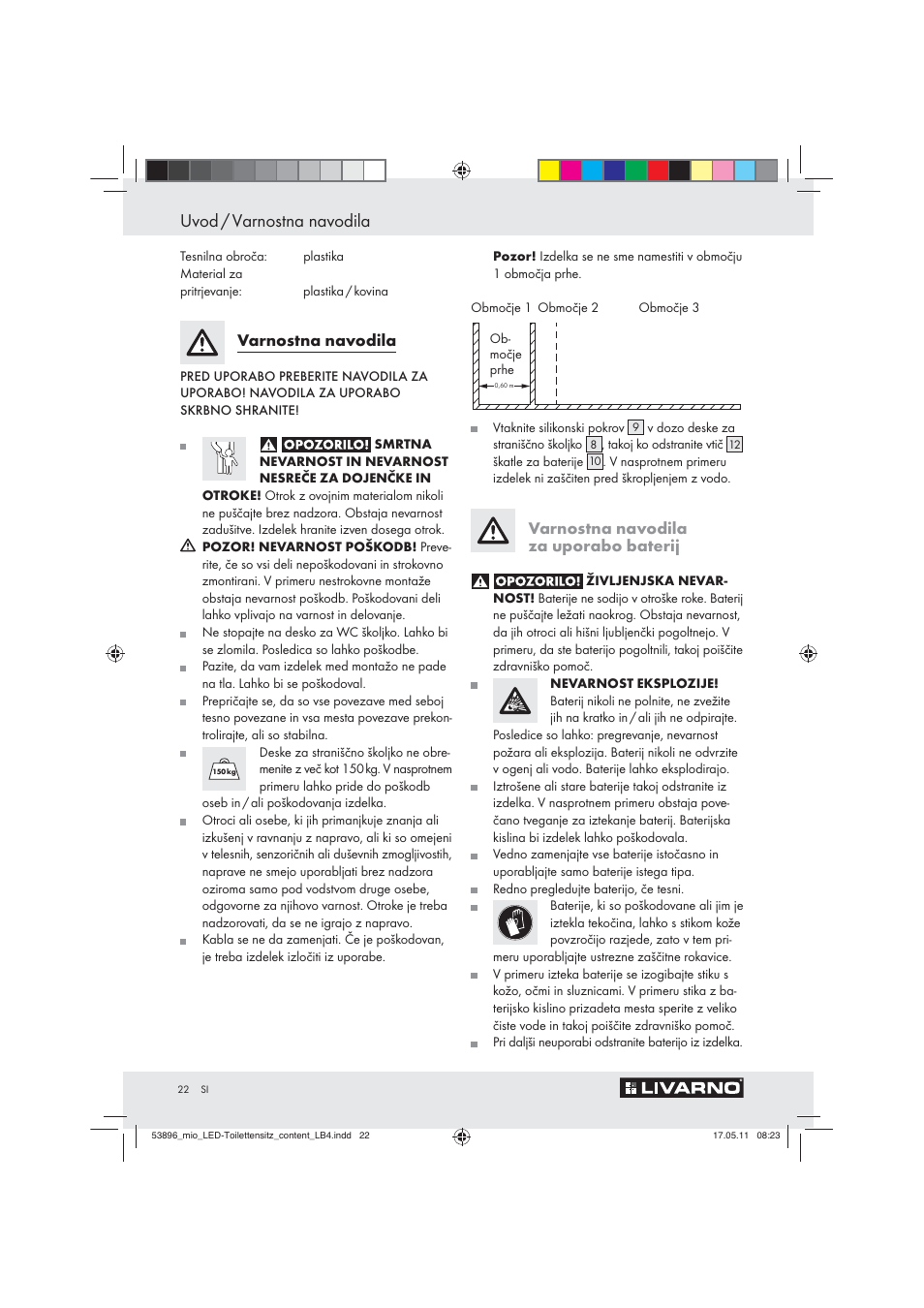 Uvod / varnostna navodila | Miomare Z30397 User Manual | Page 20 / 42