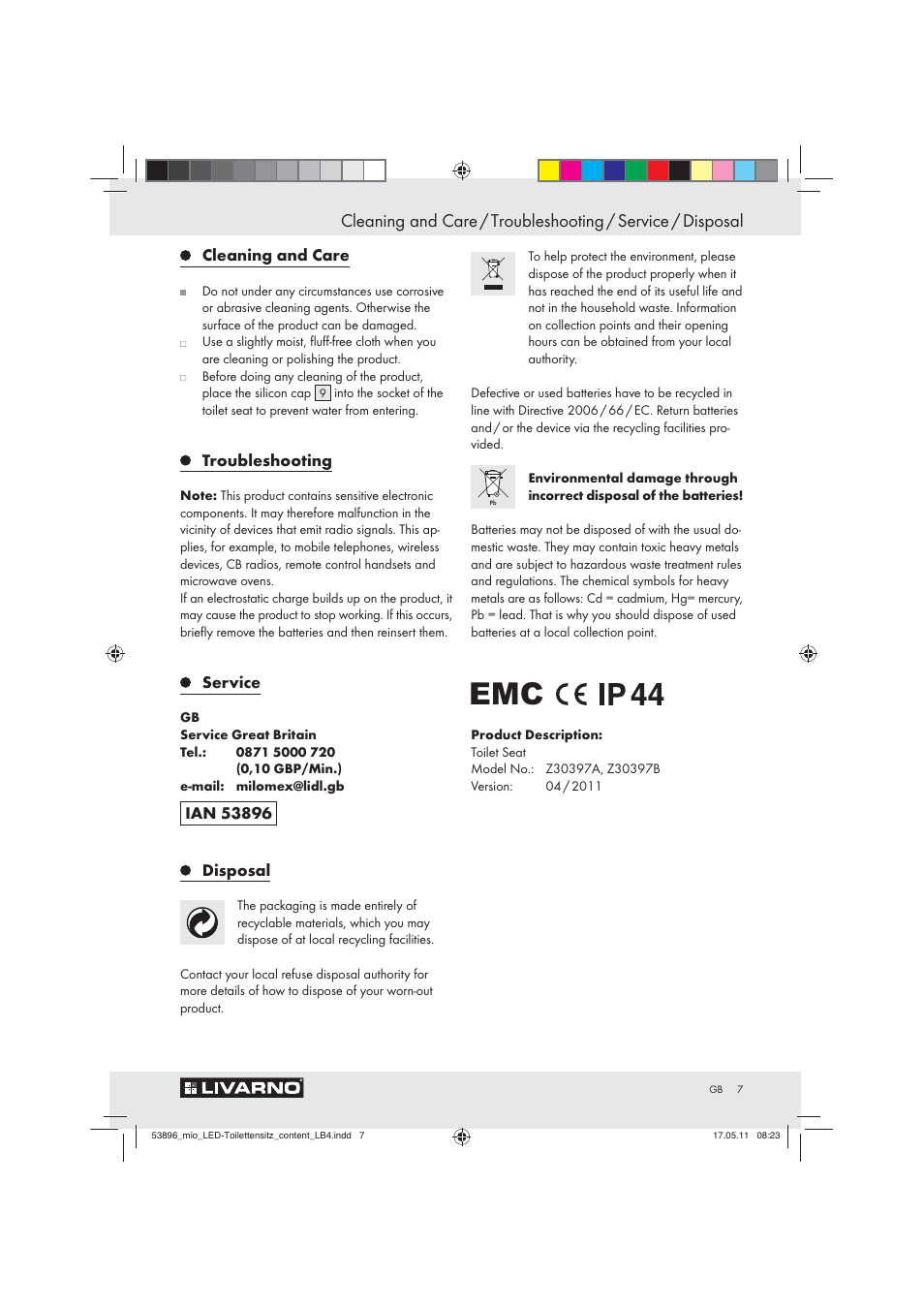 Miomare Z30397 User Manual | Page 5 / 42