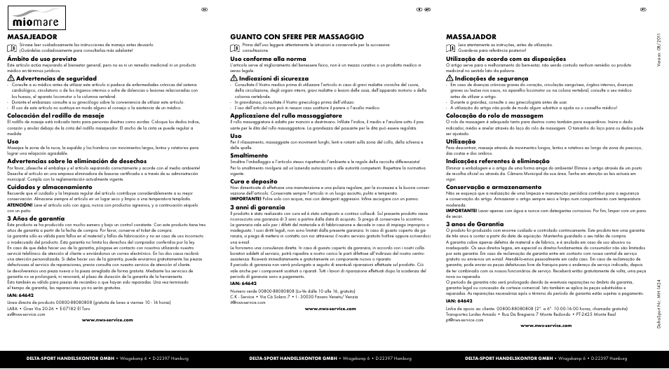 Miomare MH-1424 User Manual | 2 pages