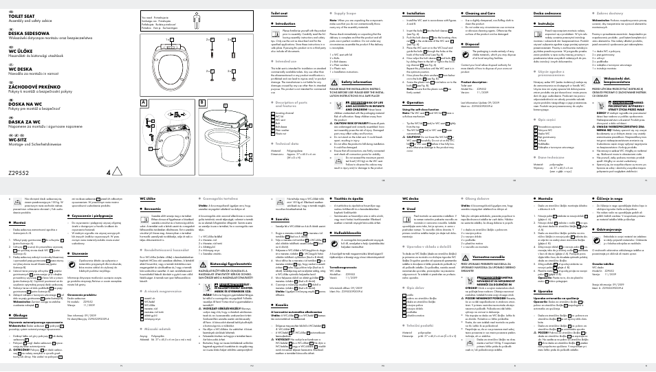 Miomare Z29552 User Manual | 2 pages