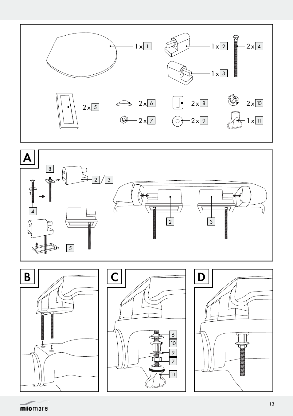 Ab c d | Miomare Z29552A Z29552B User Manual | Page 13 / 14
