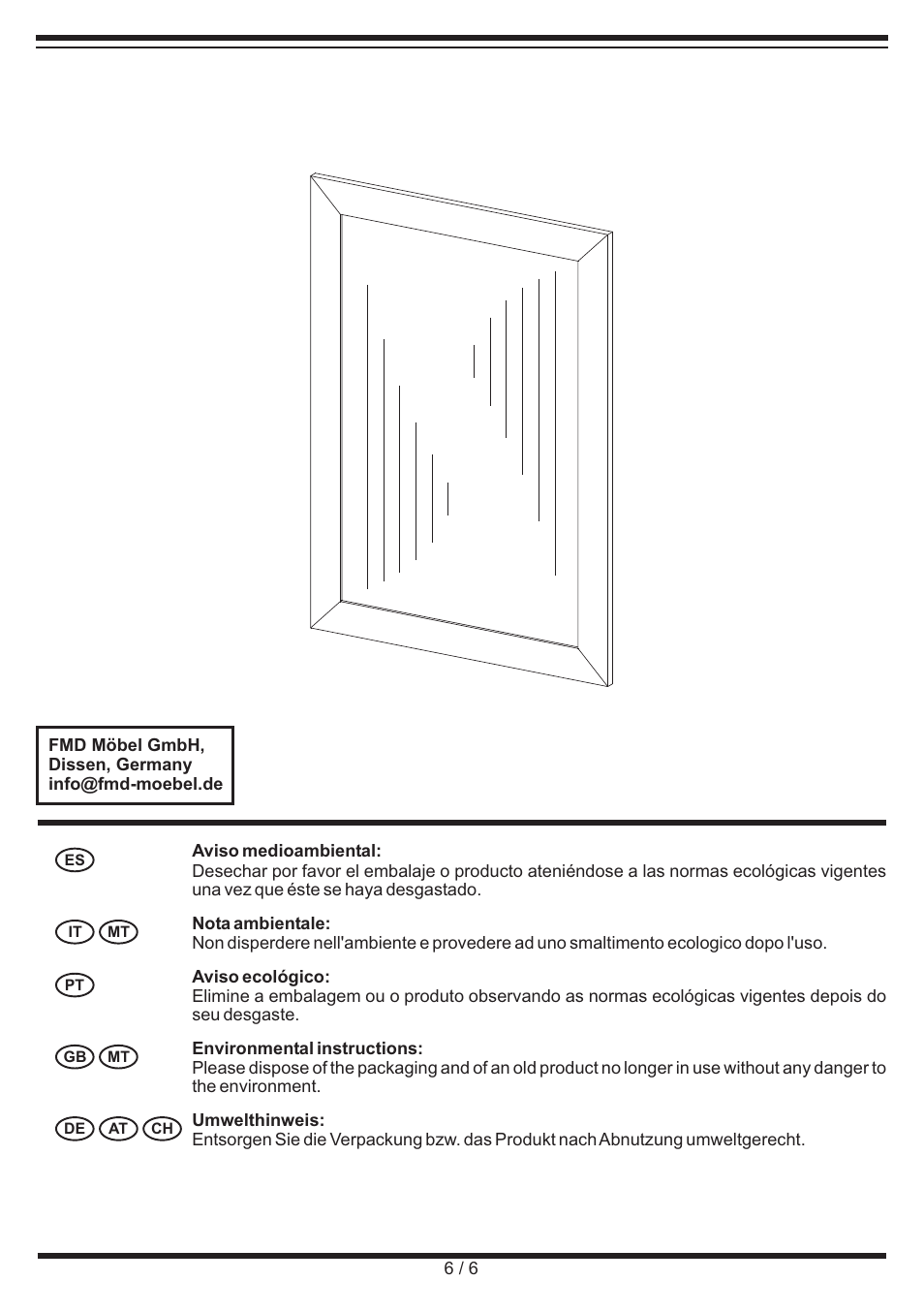 Miomare Spiegel User Manual | Page 6 / 6