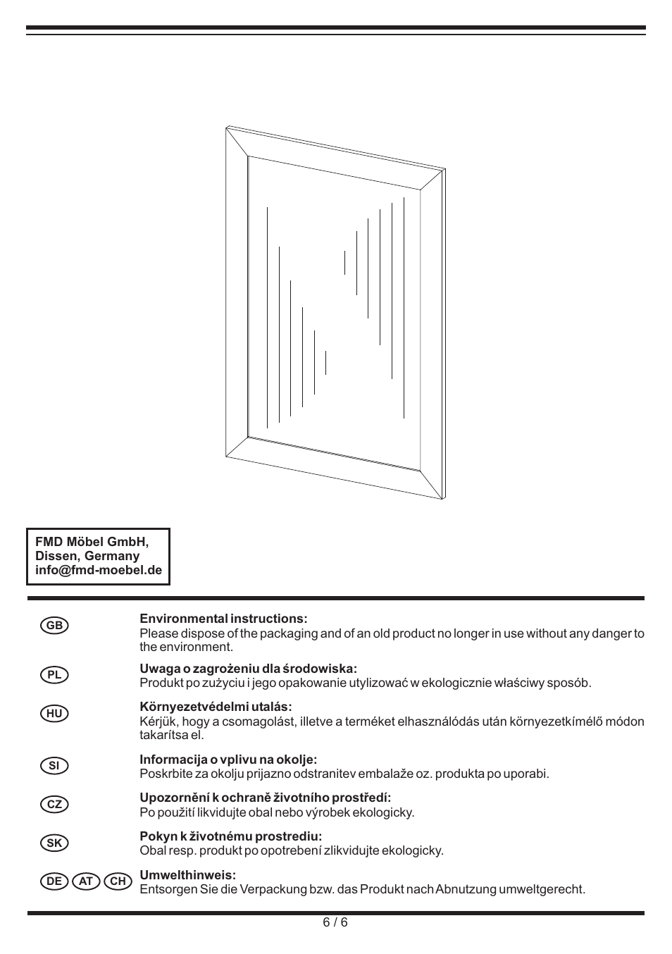 Miomare Spiegel User Manual | Page 6 / 6