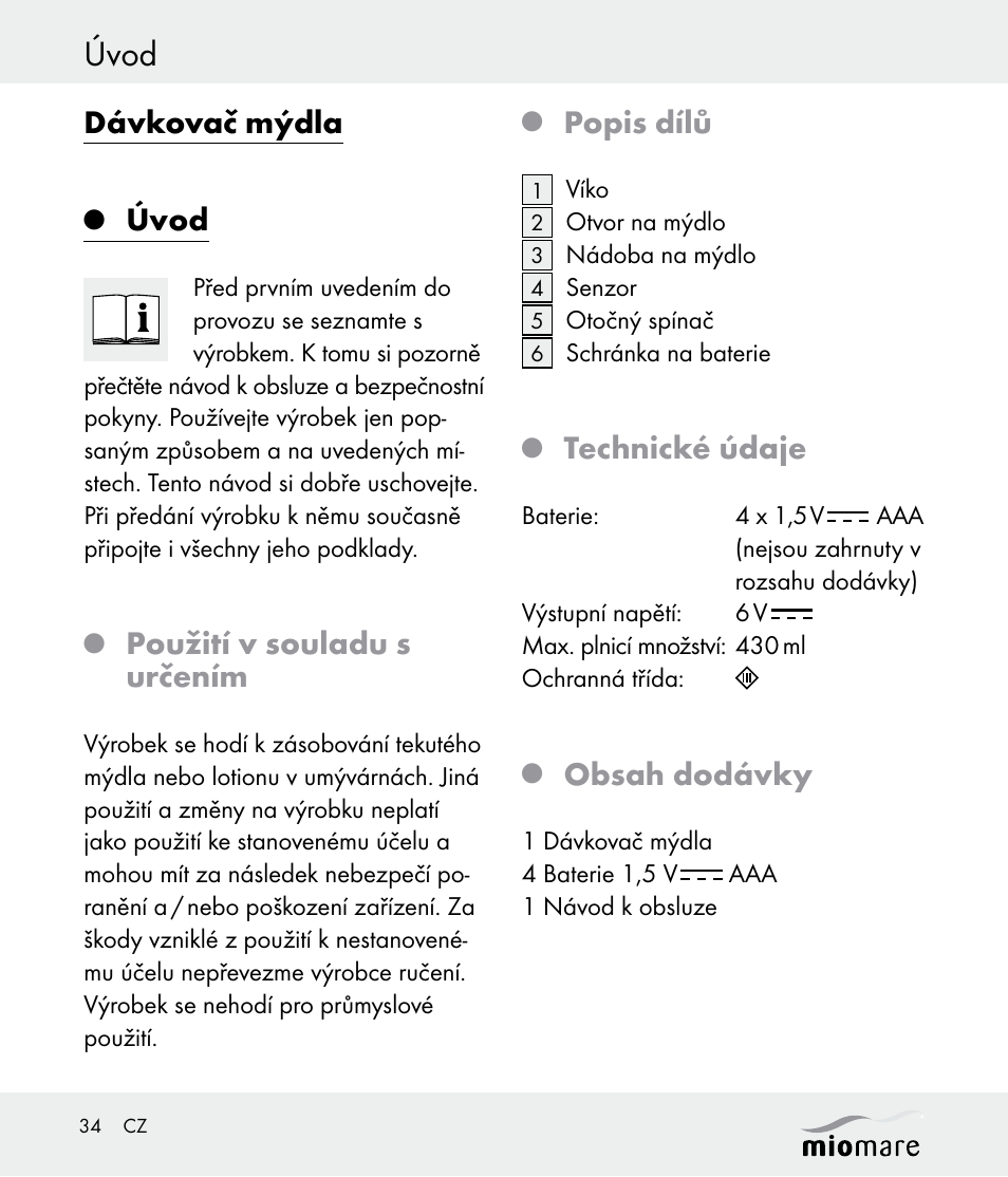 Miomare Z30562 User Manual | Page 34 / 54