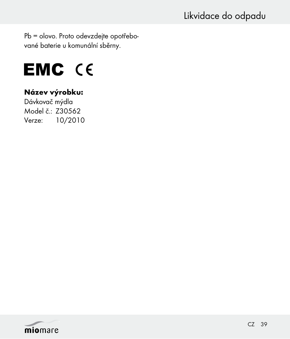 Miomare Z30562 User Manual | Page 39 / 54