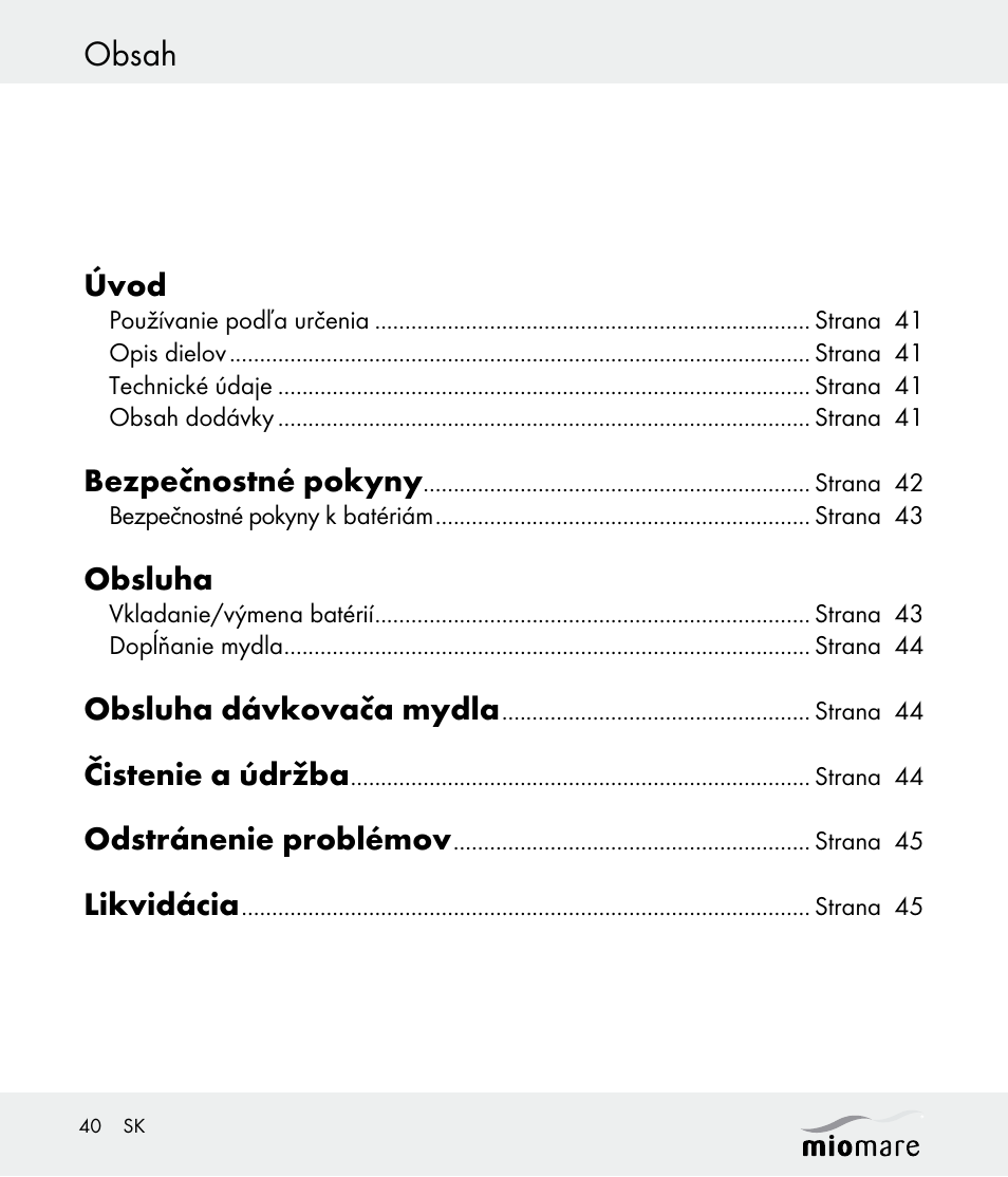 Miomare Z30562 User Manual | Page 40 / 54