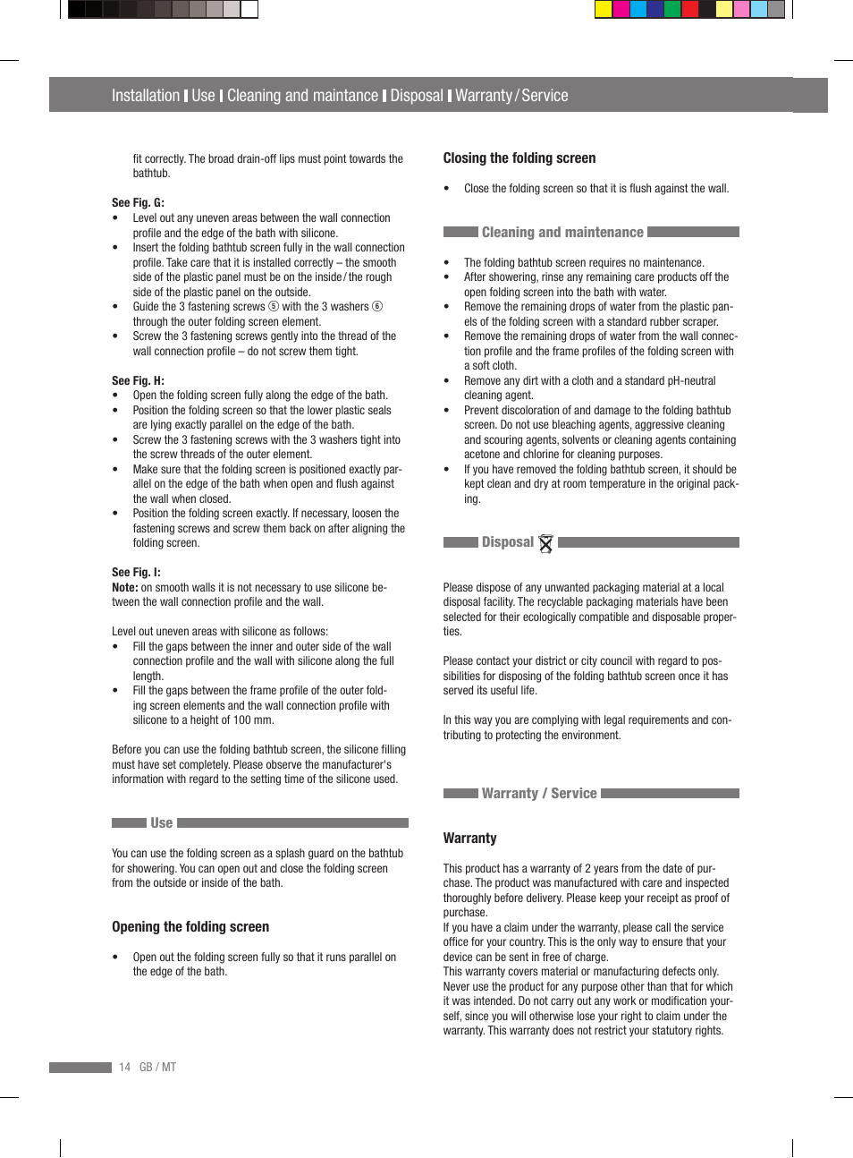 Warranty / service | Miomare VS3L User Manual | Page 12 / 70