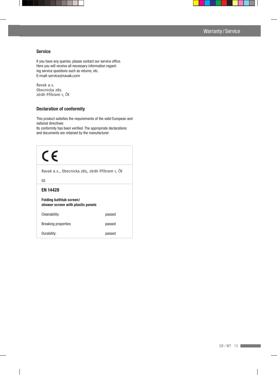 Warranty / service | Miomare VS3L User Manual | Page 13 / 70