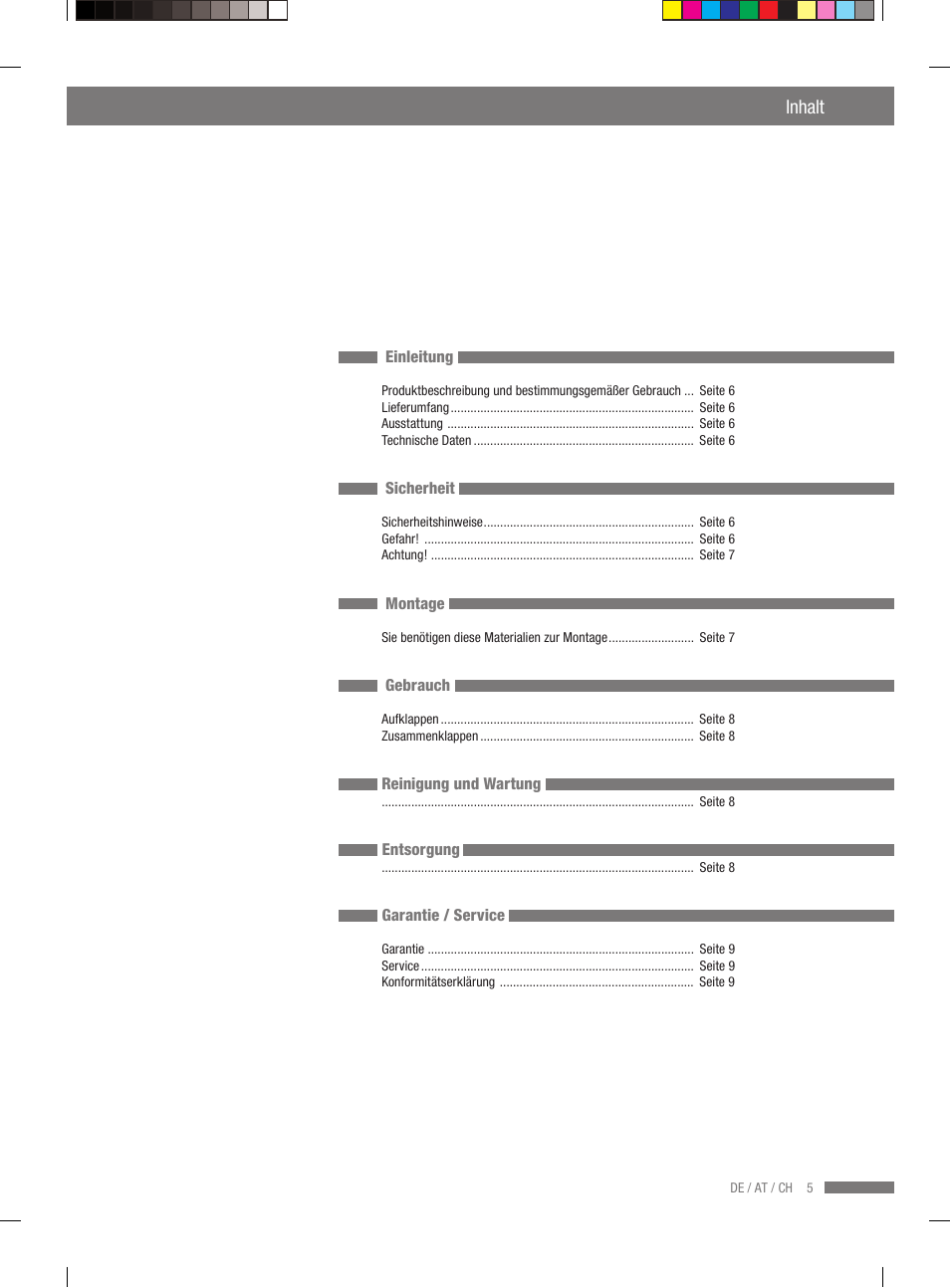 Inhalt | Miomare VS3L User Manual | Page 3 / 70