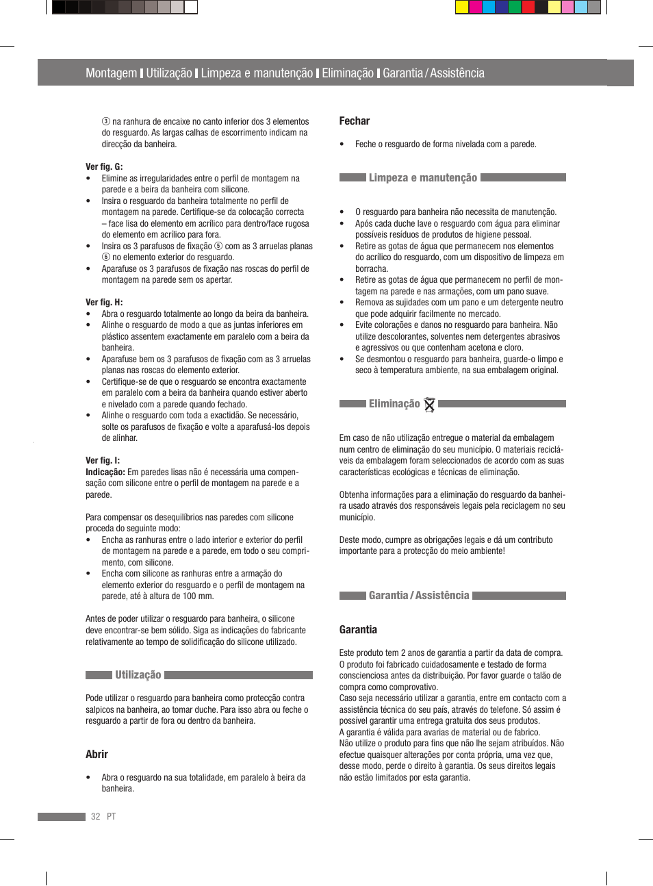 Garantia / assistência | Miomare VS3L User Manual | Page 30 / 70