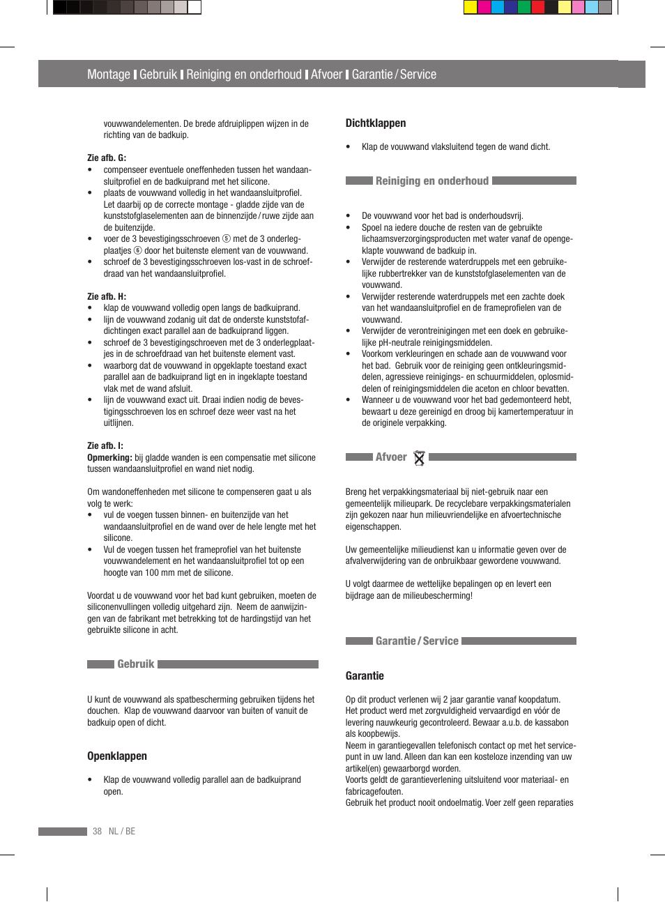 Garantie / service | Miomare VS3L User Manual | Page 36 / 70