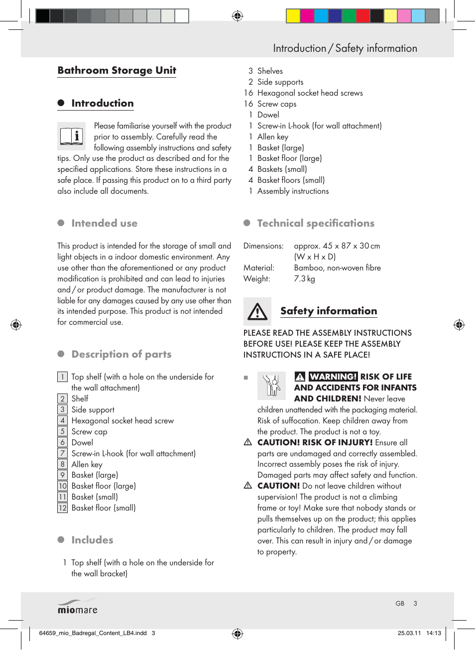 Miomare Z30840 User Manual | 19 pages