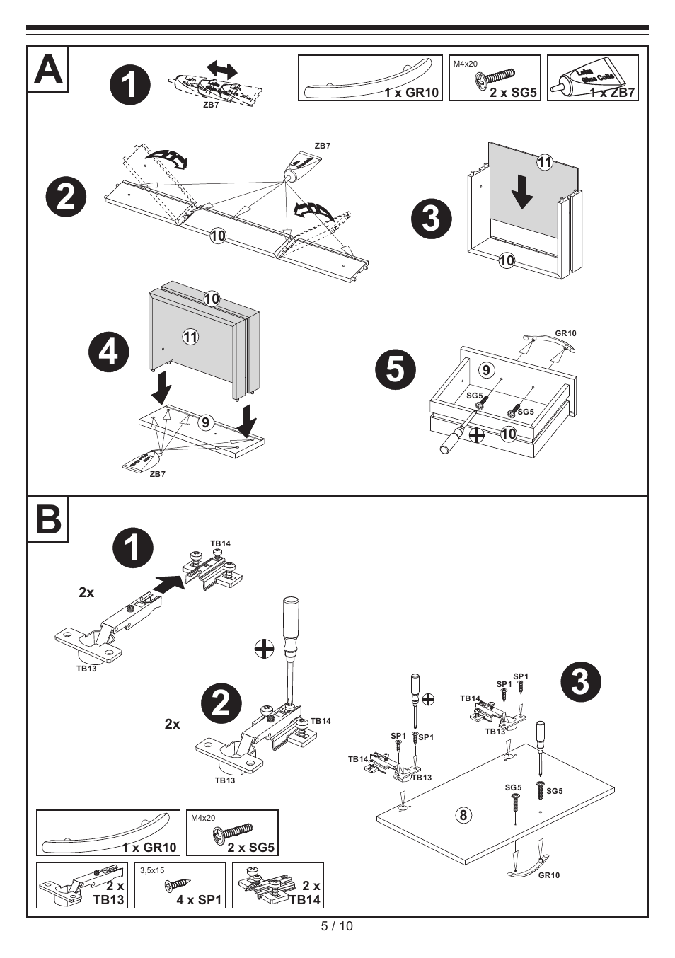 Miomare Side Cabinet User Manual | Page 5 / 10