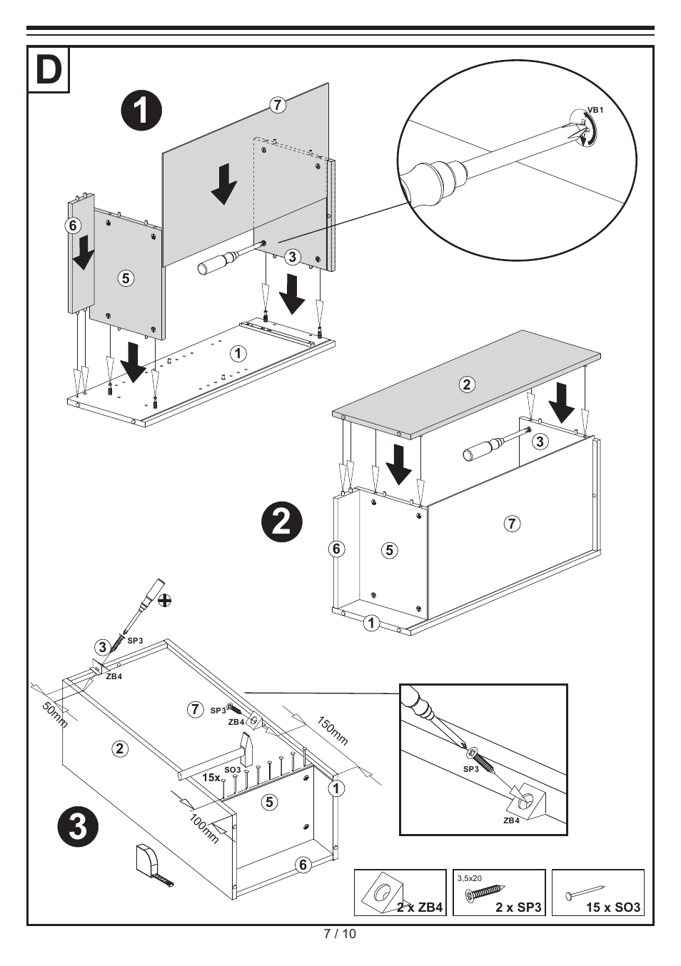 Miomare Side Cabinet User Manual | Page 7 / 10