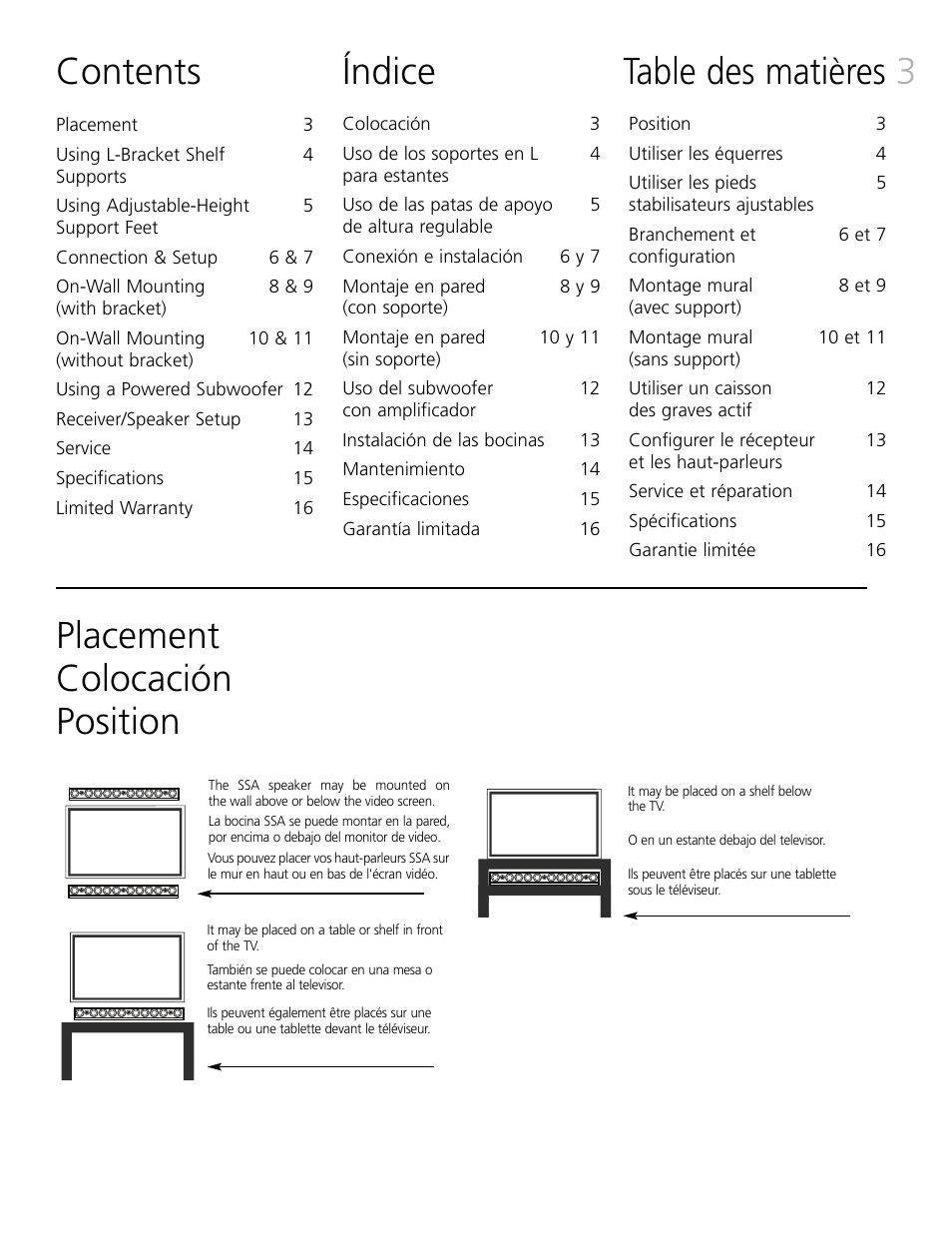 Definitive Technology MYTHOS XTR-SSA5 User Manual | Page 3 / 16