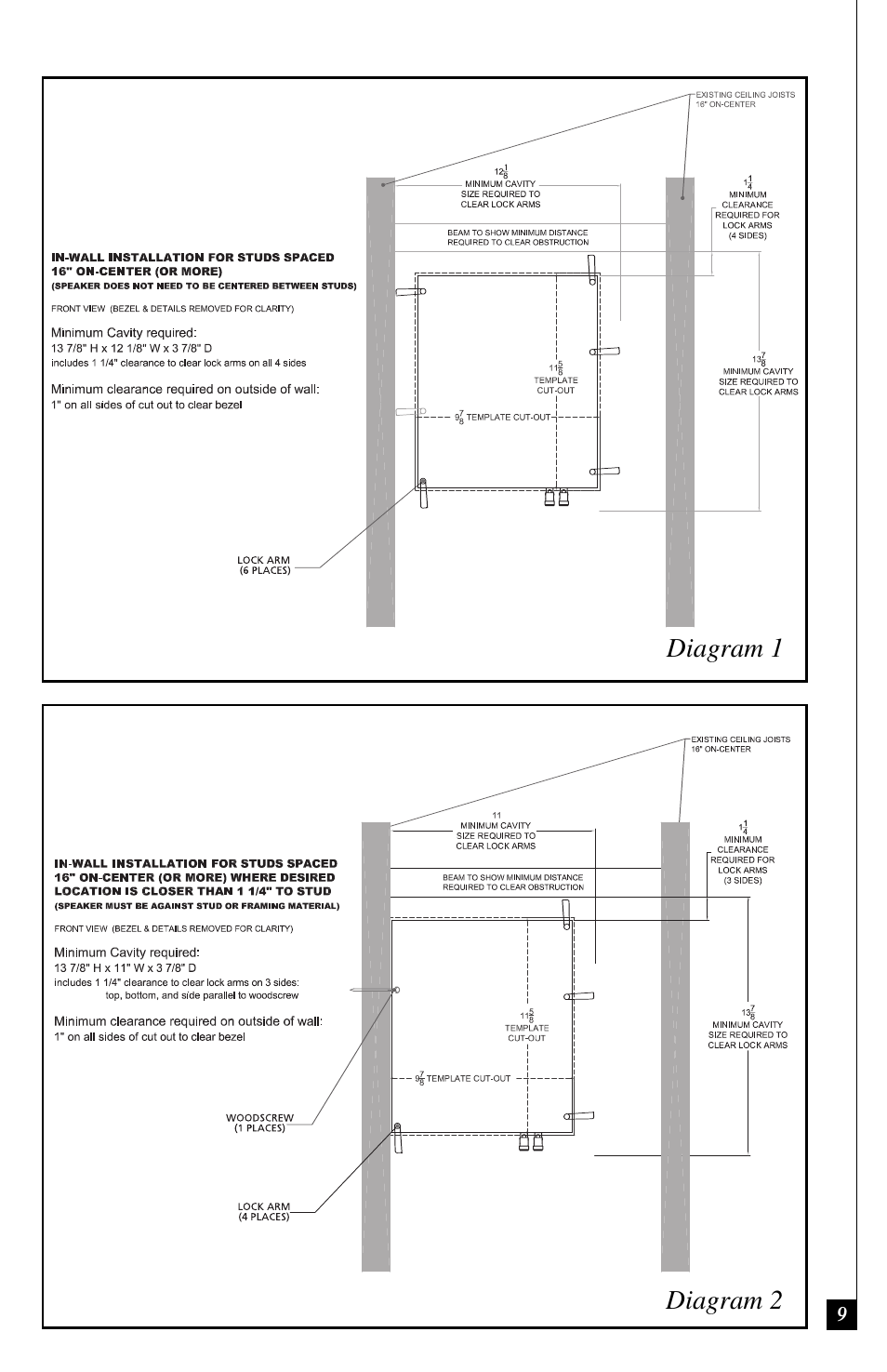 Definitive Technology UIW RSS II User Manual | Page 9 / 13