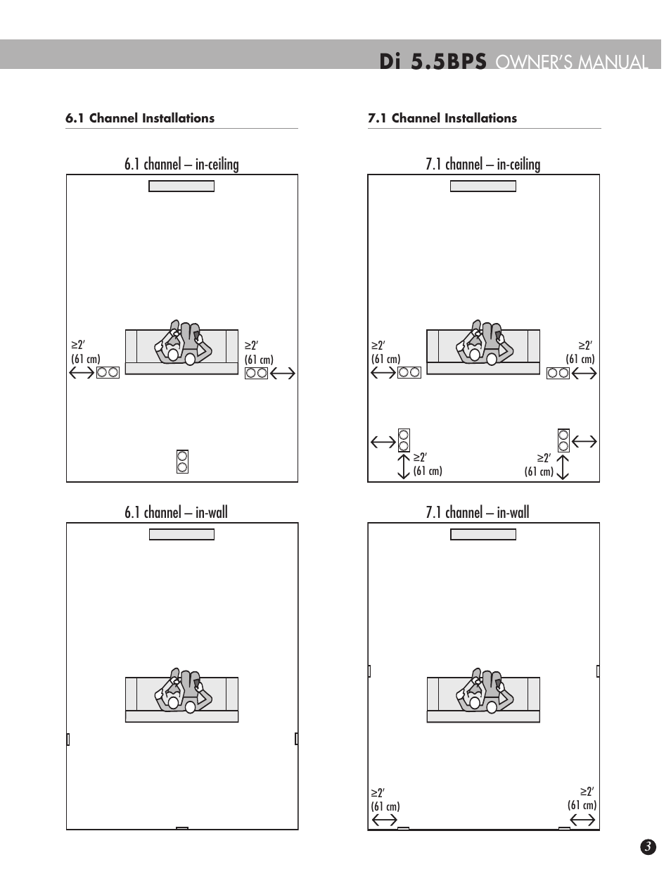 Di 5.5bps, Owner’s manual | Definitive Technology DI 5.5BPS User Manual | Page 3 / 8