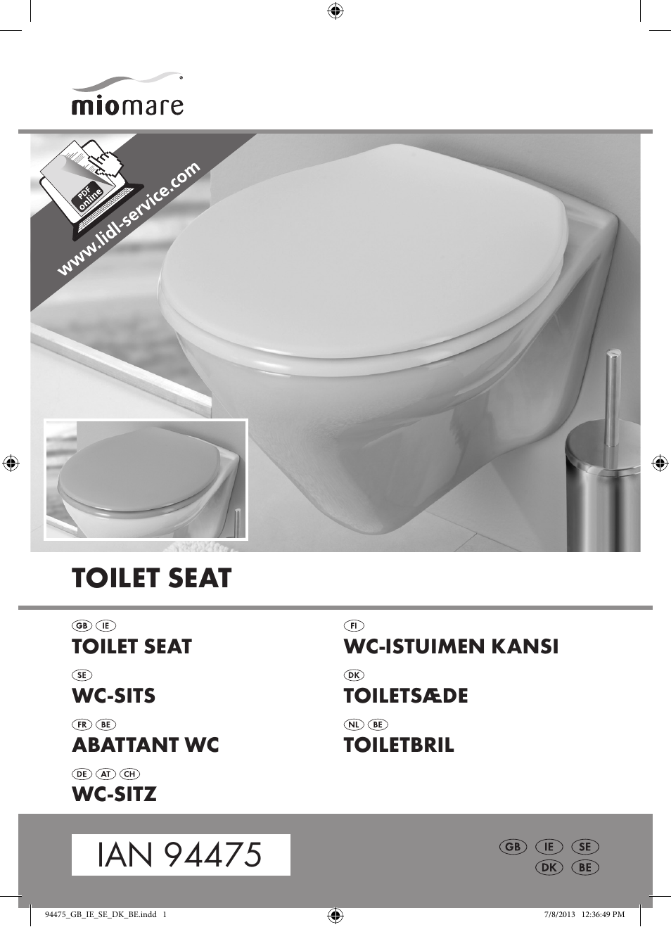 Miomare Z31737A/Z31737B User Manual | 7 pages