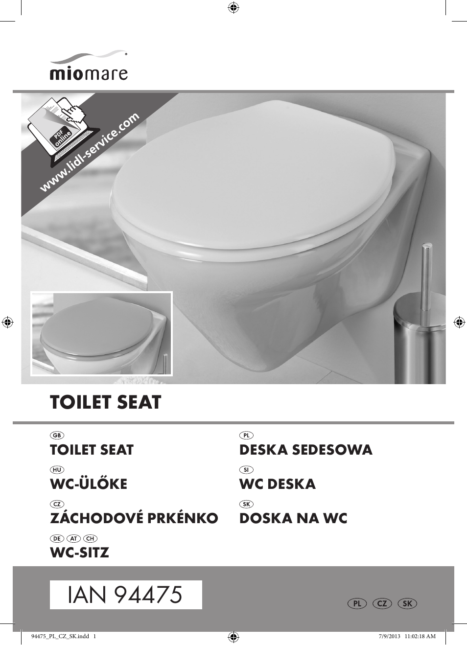 Miomare Z31737A/Z31737B User Manual | 7 pages