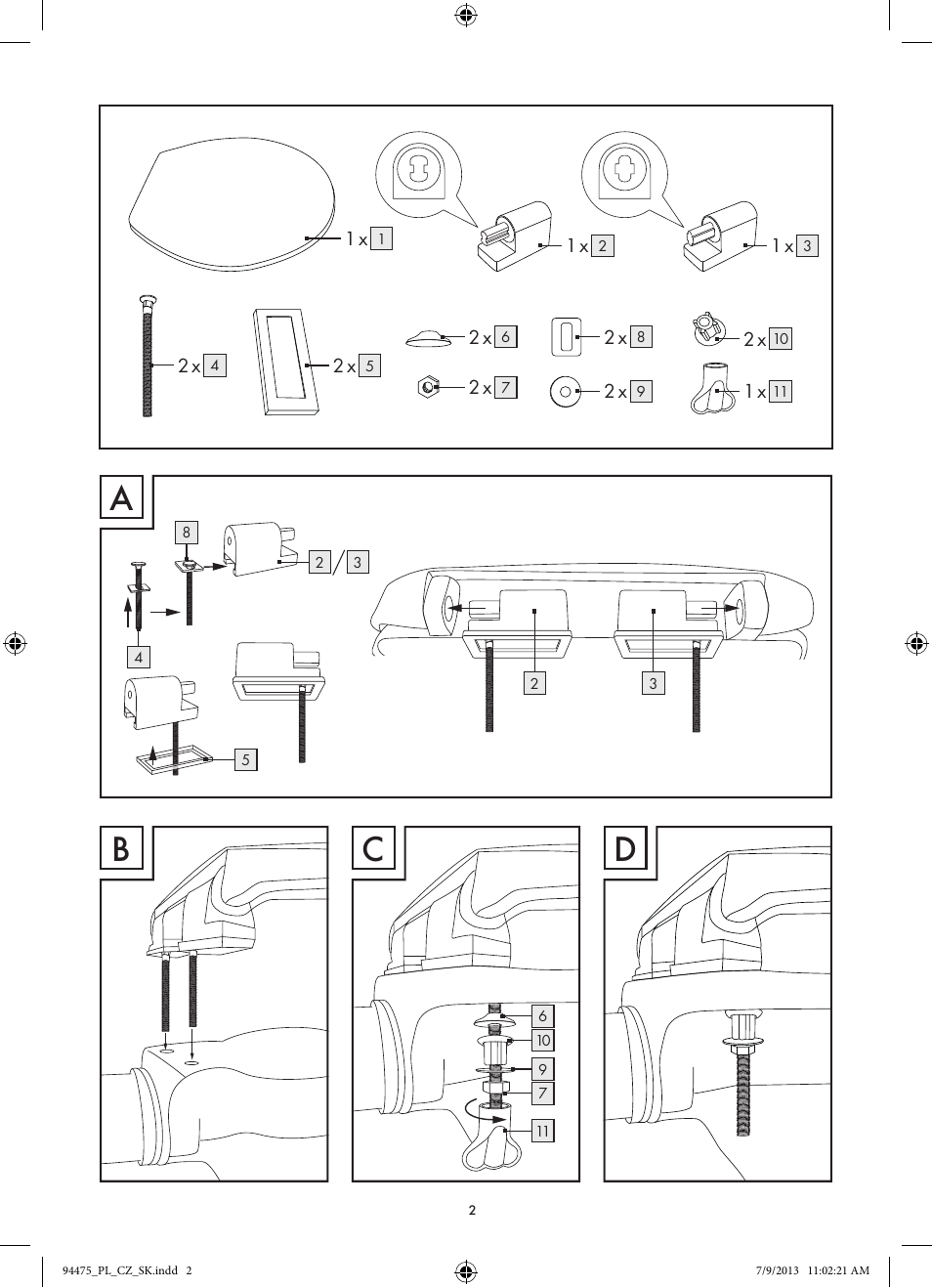 Ab c d | Miomare Z31737A/Z31737B User Manual | Page 2 / 7
