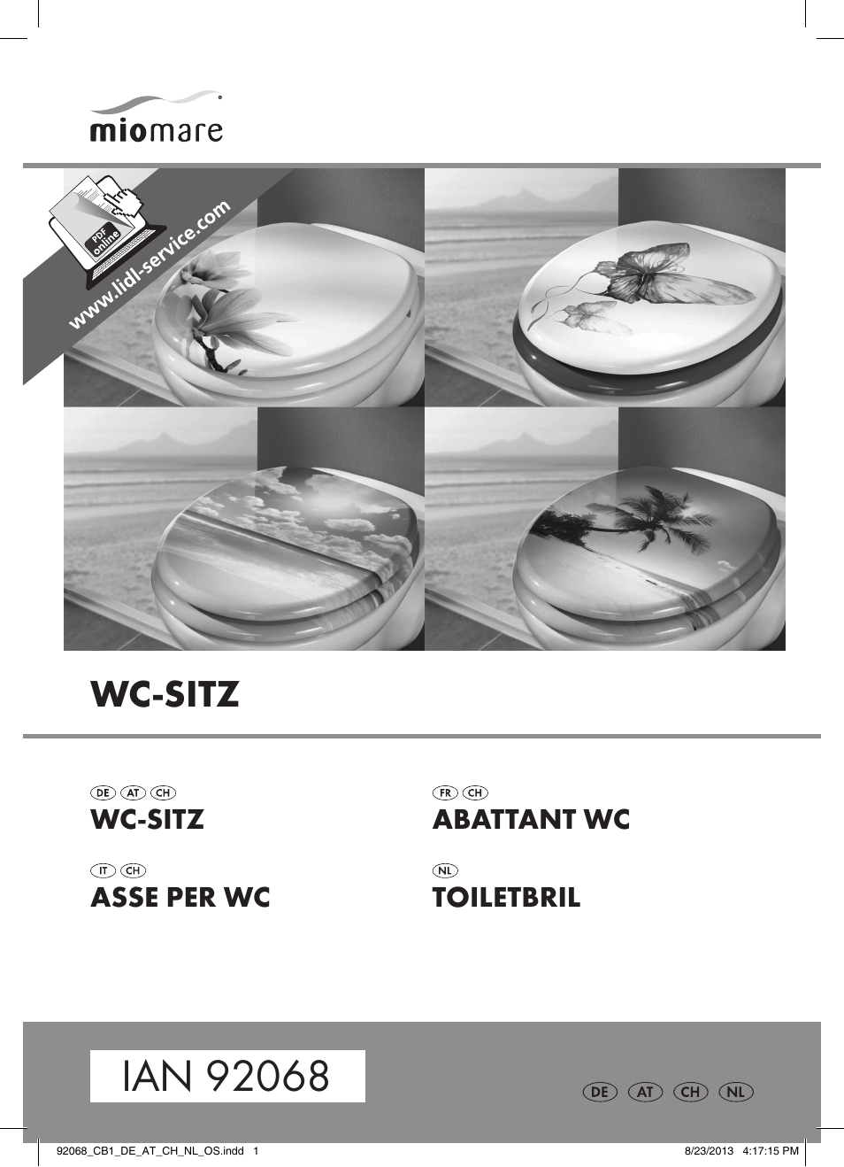 Miomare Z31590A / Z31590B / Z31590C / Z31590D User Manual | 5 pages