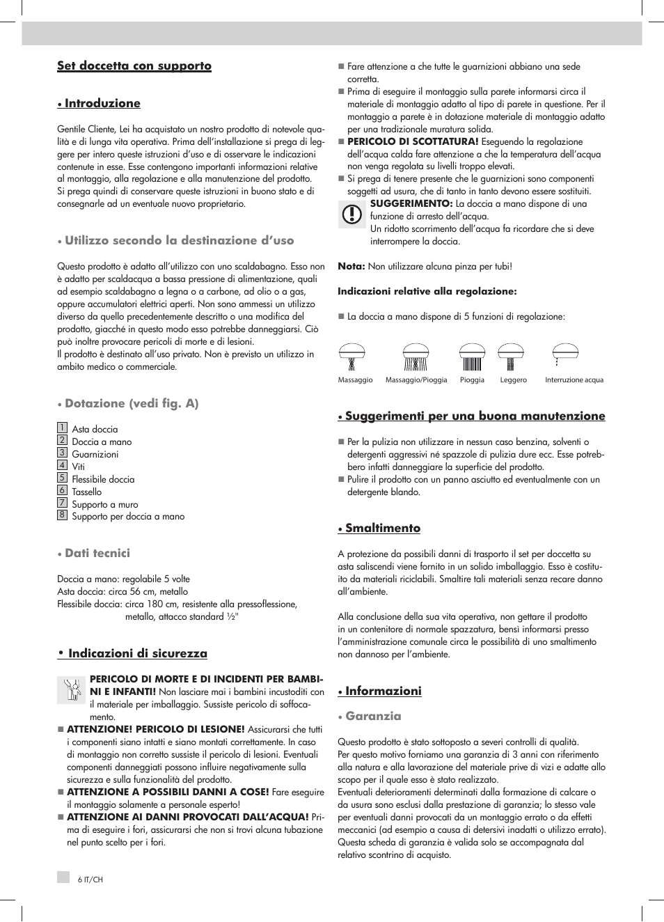 Miomare Shower Set User Manual | Page 6 / 19