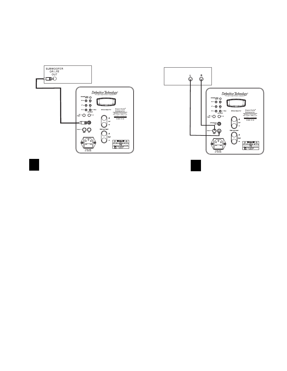 12 français branchement et configuration | Definitive Technology SUPERCUBE 4000 User Manual | Page 12 / 20