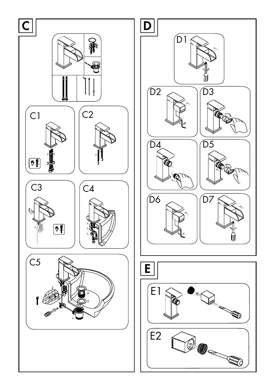 Miomare LED Washbasin Fitting / LED Bath/Shower Fitting User Manual | Page 4 / 37