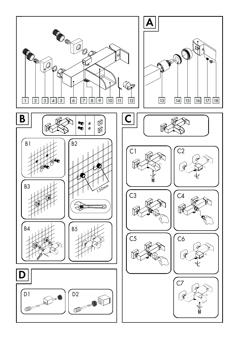 Miomare LED Washbasin Fitting / LED Bath/Shower Fitting User Manual | Page 3 / 38