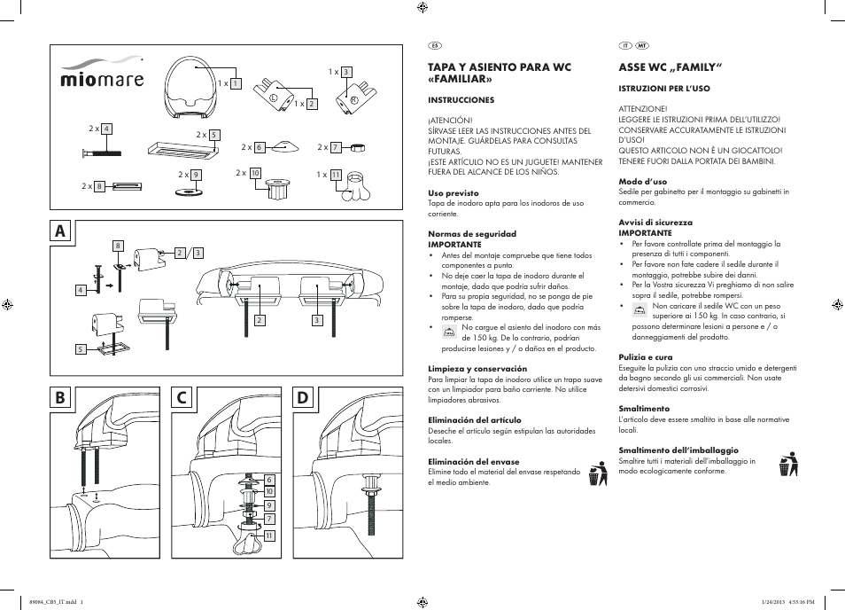 Miomare Z30832 User Manual | 2 pages