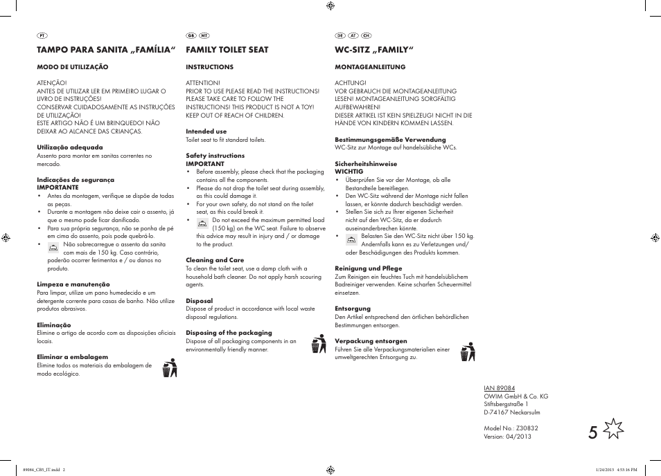 Miomare Z30832 User Manual | Page 2 / 2