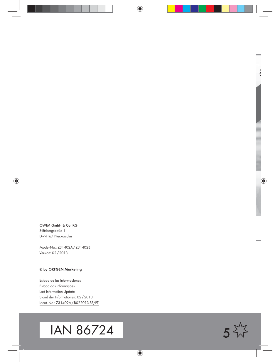 Miomare Z31402A / Z31402B User Manual | Page 16 / 16