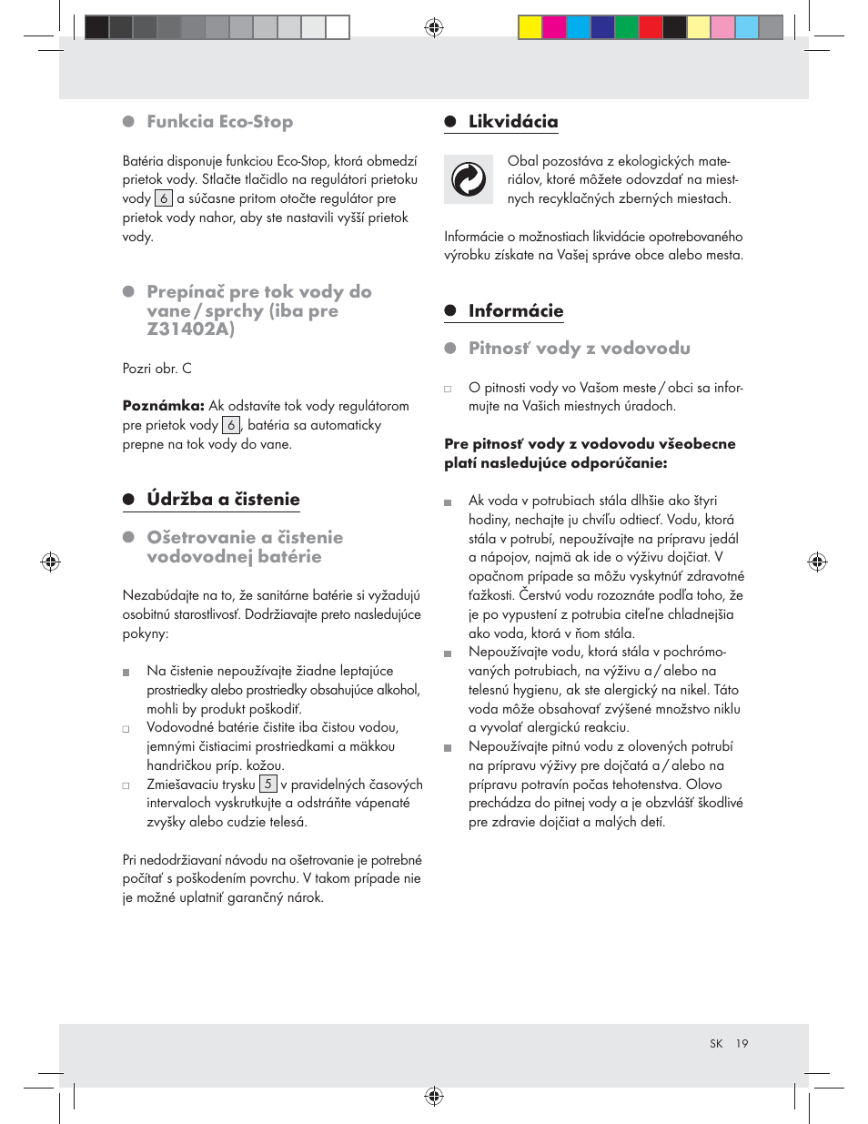 Miomare Z31402A / Z31402B User Manual | Page 19 / 24