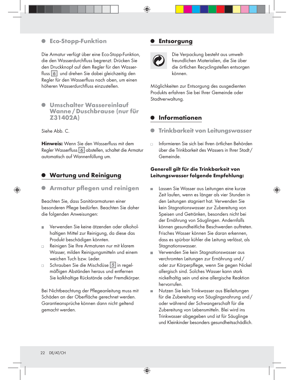 Miomare Z31402A / Z31402B User Manual | Page 22 / 24