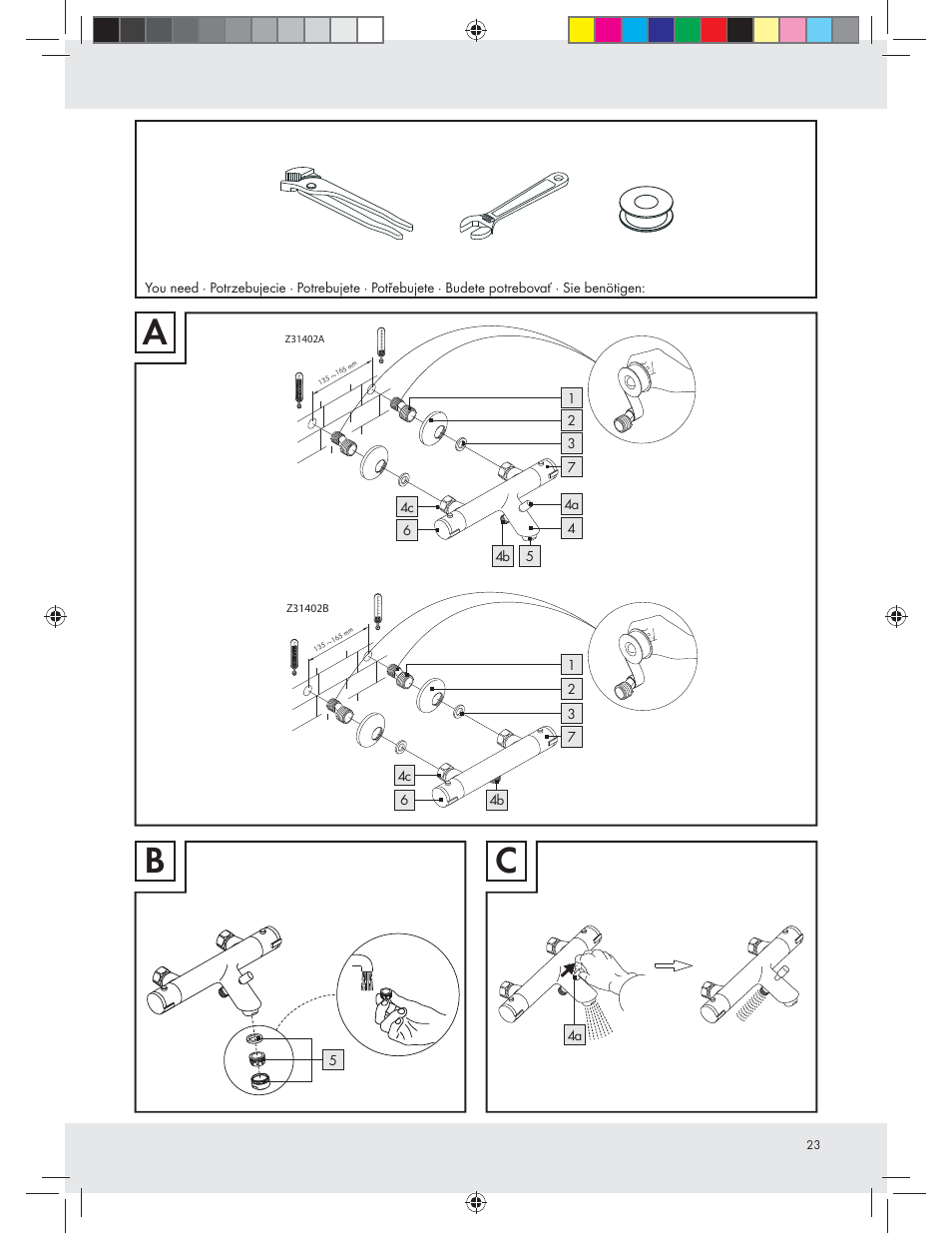 Ab c | Miomare Z31402A / Z31402B User Manual | Page 23 / 24