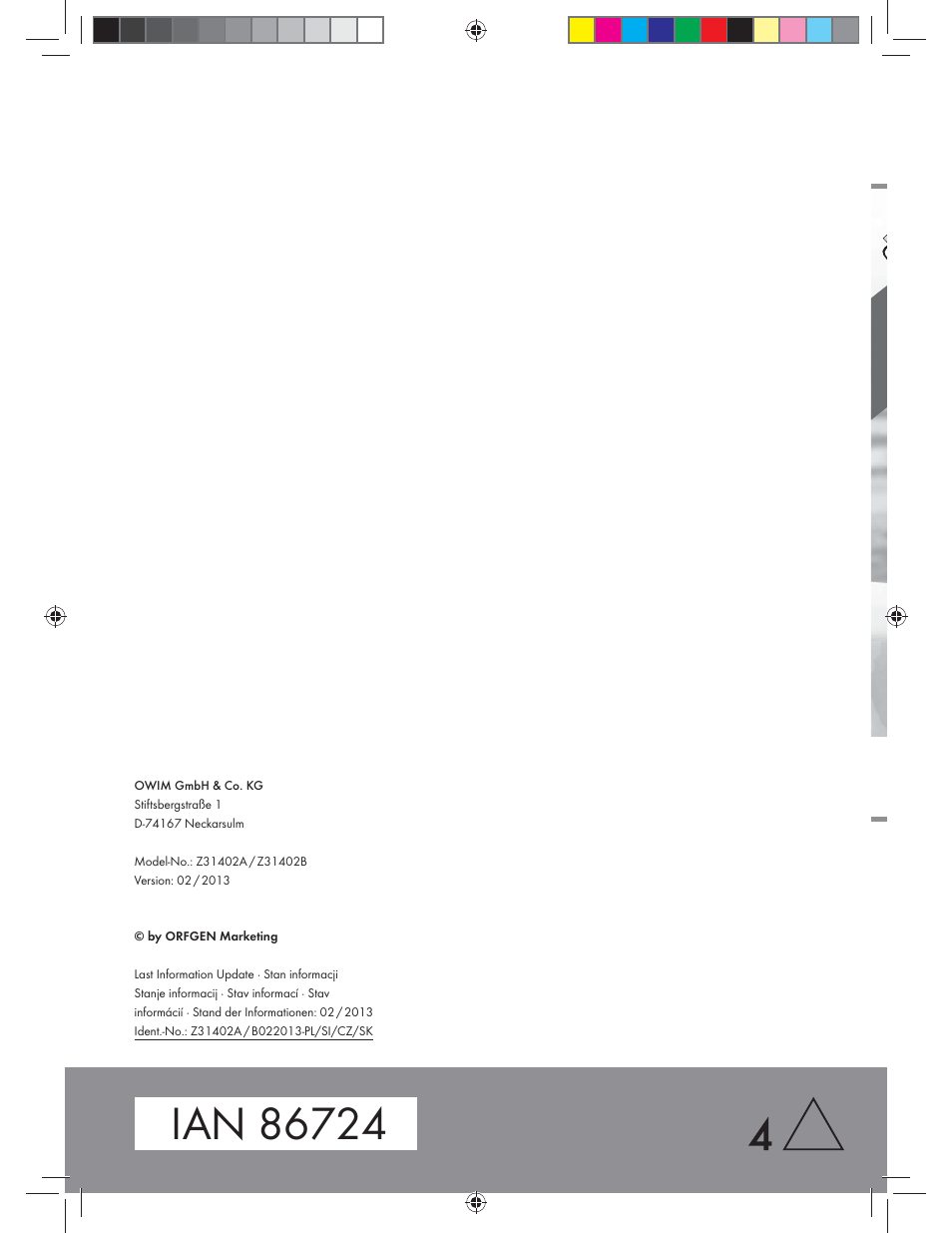 Miomare Z31402A / Z31402B User Manual | Page 24 / 24