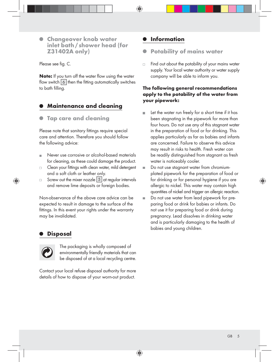 Miomare Z31402A / Z31402B User Manual | Page 5 / 24