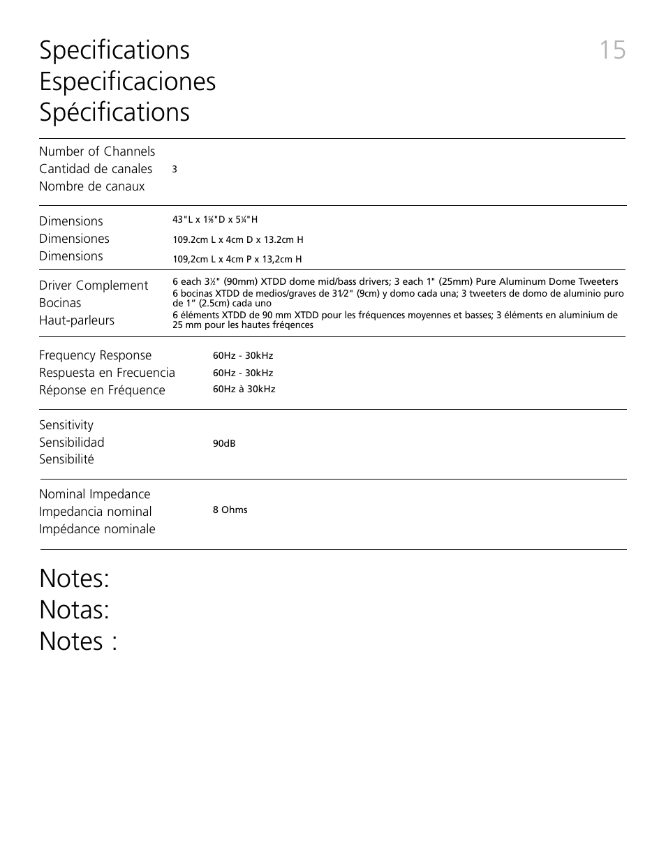 Definitive Technology Mythos XTR-SSA3 User Manual | Page 15 / 16