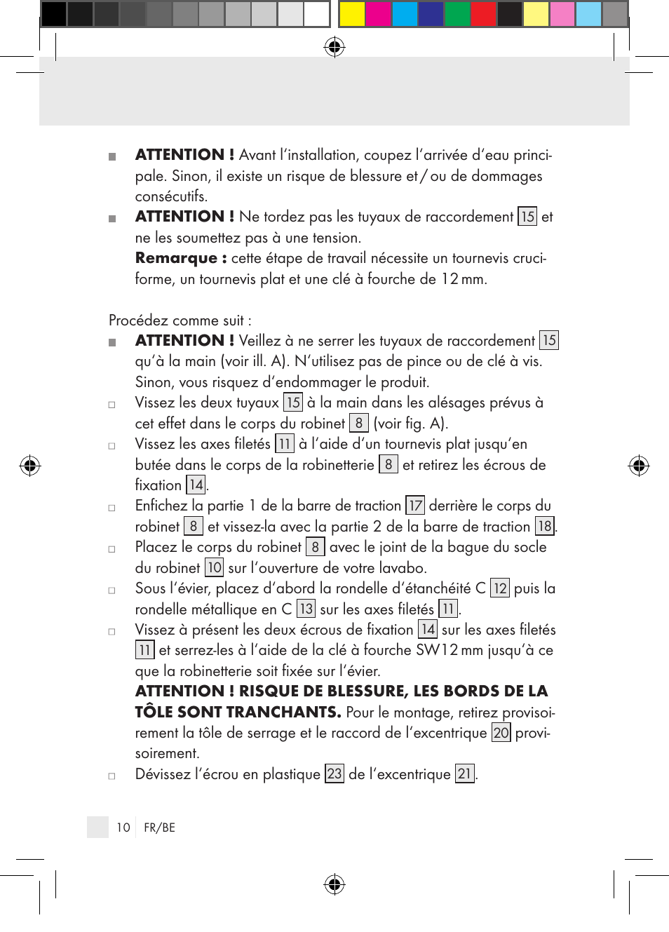 Miomare Single-lever mixer User Manual | Page 10 / 69