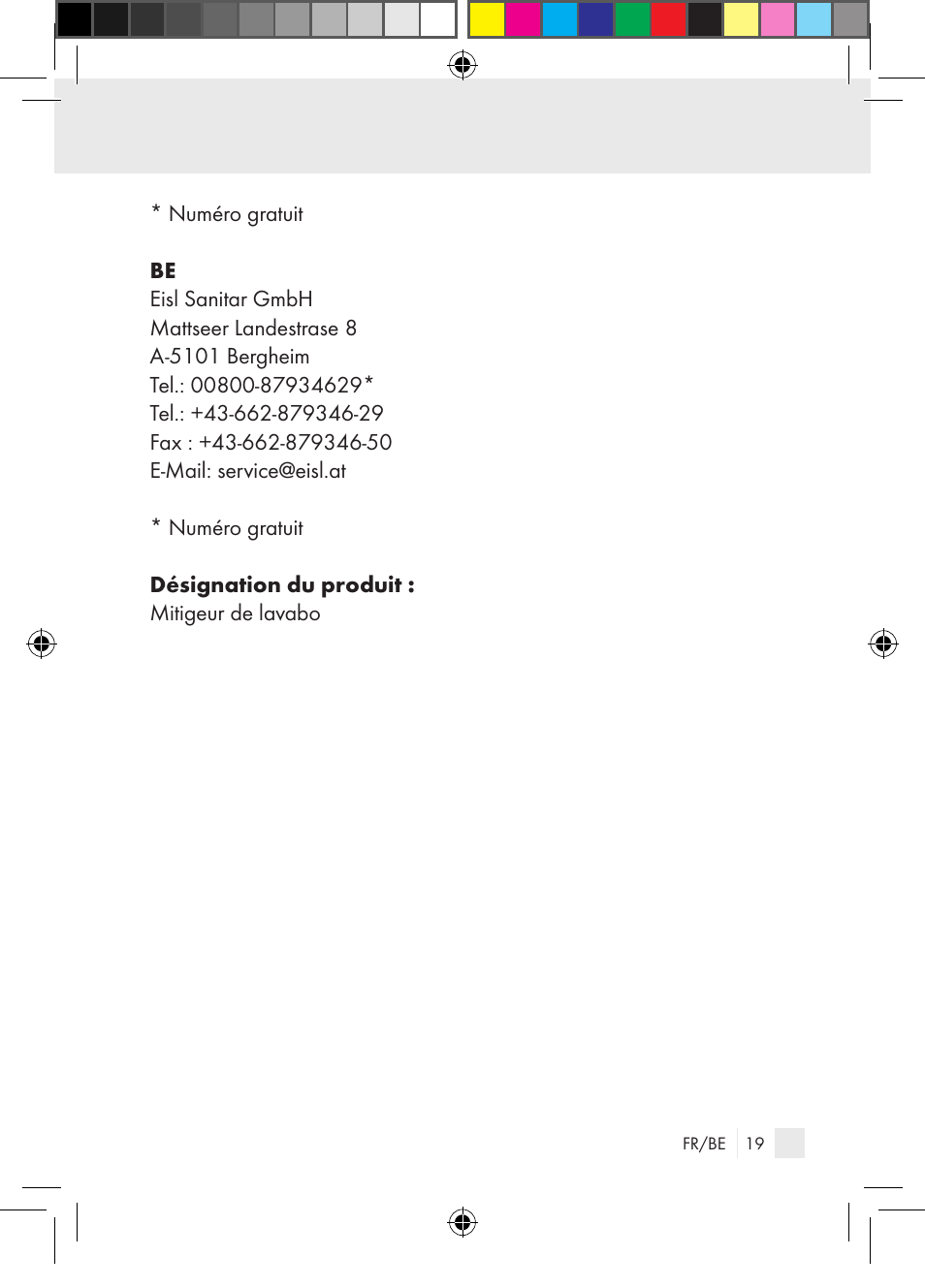 Miomare Single-lever mixer User Manual | Page 19 / 69